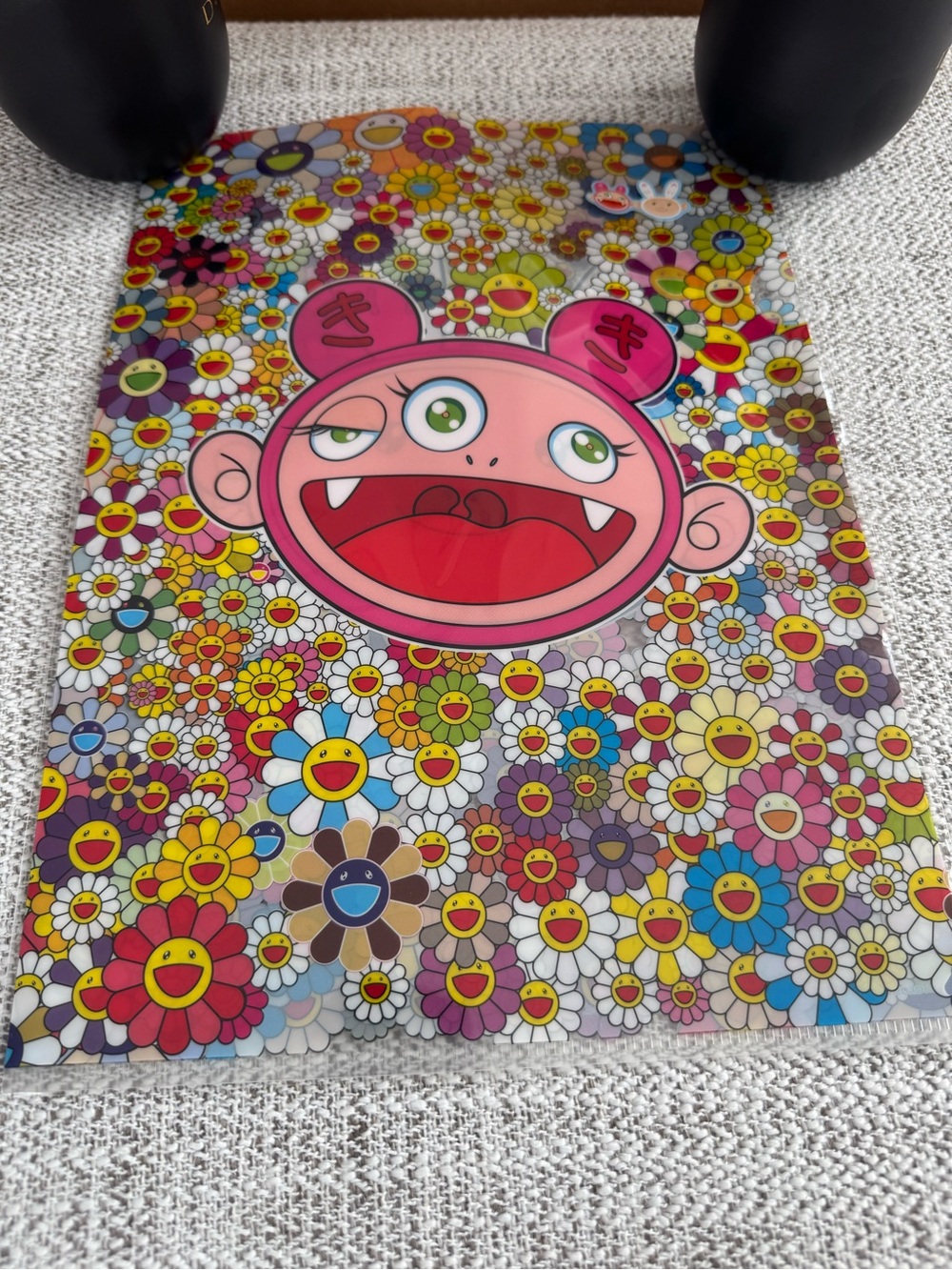 Pink Cyclops Floral Poster - Playful Pop Art Wall Print